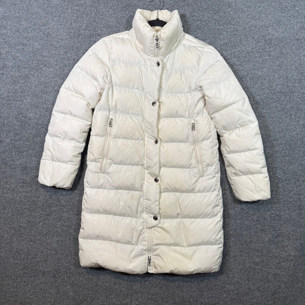 Bogner Jacket Women 4 White Cream Puffer Coat Goose Down Long Parka Limonota Ski